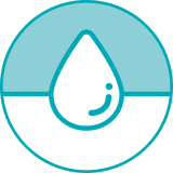 肌の水分含有量の増加